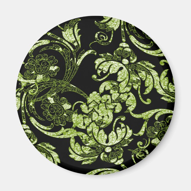 Ornate Magnet in Grönt & Black (Framsidan)