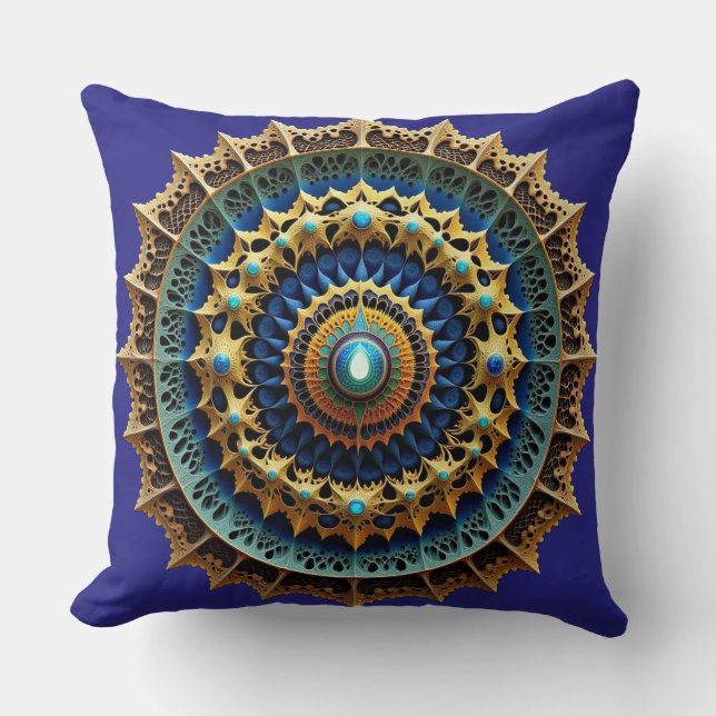 Ornate Mandala Boho Decor 2 Kudde (Framsida)