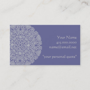 Ornate Mandala Universe Symbol Visitkort