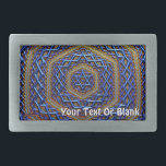 Ornate Metallic Magen David<br><div class="desc">En avbildning av en magen David (David-stjärnan) av koppar, blått och guld 3D-fraktur som liknar en metall-panel med mycket skarp texturering. Anpassa genom att lägga till egen text.</div>
