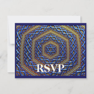 Ornate Metallic Magen David OSA Kort