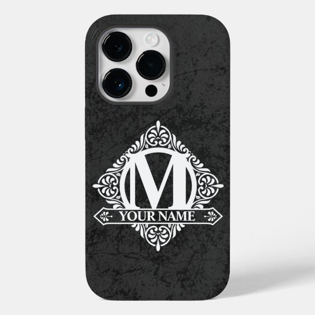 Ornate Monogram Design Fodral-Mate iphone case (Baksida)
