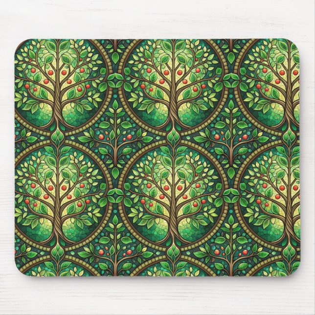 Ornate mousepad design featuring a repeating  musmatta (Framsidan)