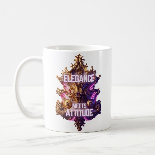 Ornate opulence - Elegance möter attityder Kaffemugg (Vänster)
