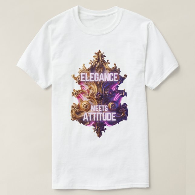 Ornate opulence - Elegance möter attityder T Shirt (Design framsida)