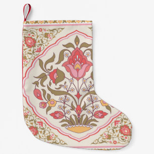 Ornate Oriental: Blommigtens Snyggt Design. Liten Julstrumpa