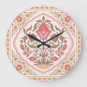 Ornate Oriental: Blommigtens Snyggt Design. Stor Klocka