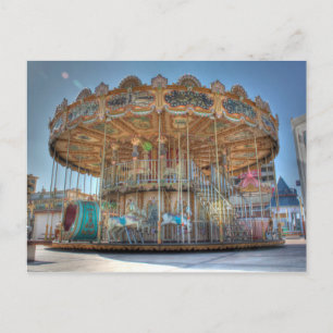 Ornate Outdoor Carousel Vykort
