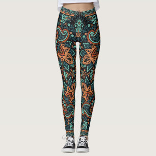 Ornate Paisley Bandana: Silke Nacke. Leggings
