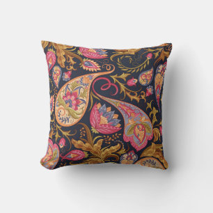 Ornate Paisley: Elegant Seamless Mönster. Kudde