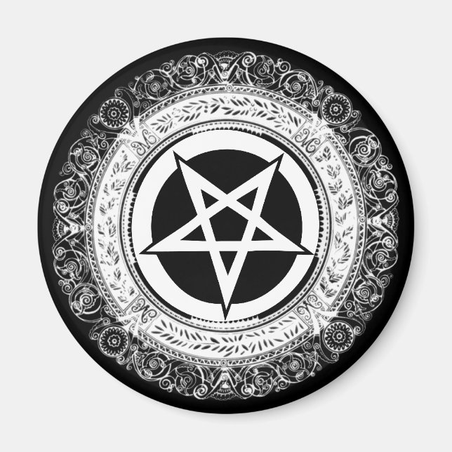 Ornate Pentagram Magnet (Framsidan)
