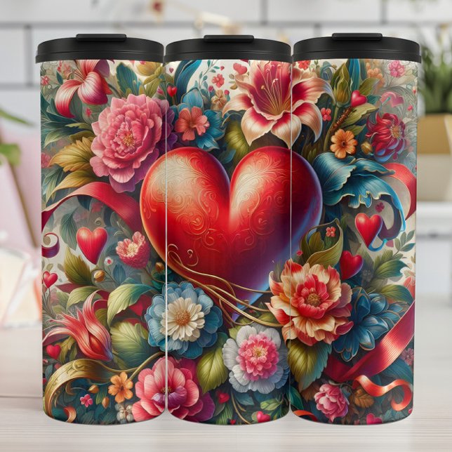 Ornate Red Heart Floral (Skapare uppladdad)