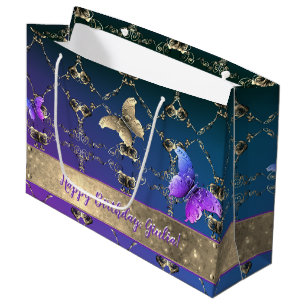 Ornate Ro & Butterflies Gift Bag