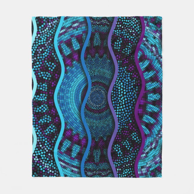 Ornate seamless texture background. Relief waves o Fleecefilt (Framsidan)