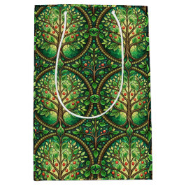 Ornate shopping bag featuring a repeating pattern