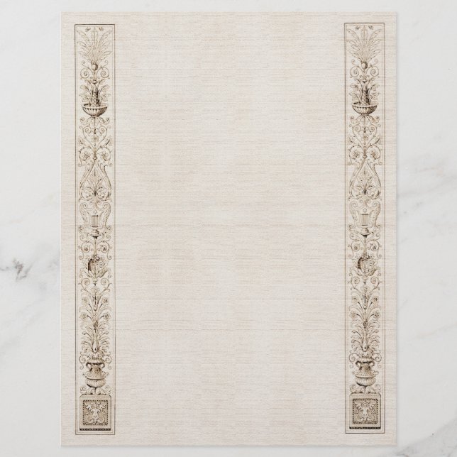 Ornate Side Gräns Letterhead (Framsida)