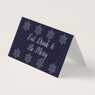 Ornate Silver Snowflake-julkort Kort