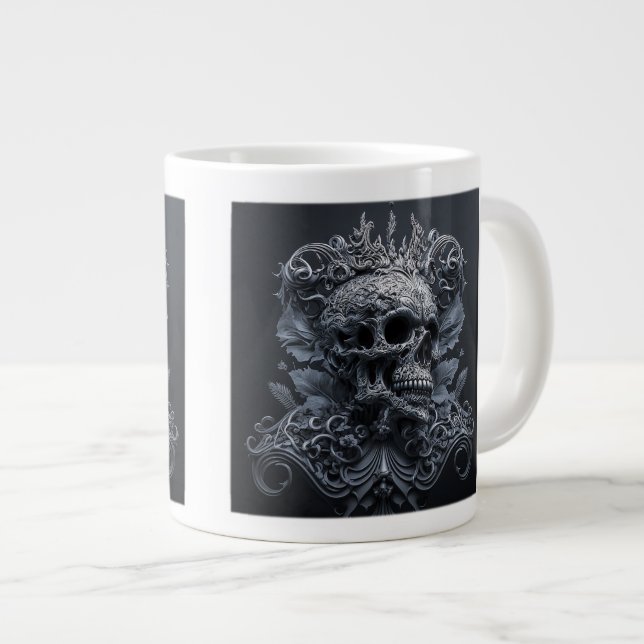 Ornate Skull Jumbo Mugg (Framsida höger)