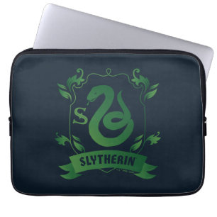 Ornate SLYTHERIN™ House-Vapensköld Laptop Fodral