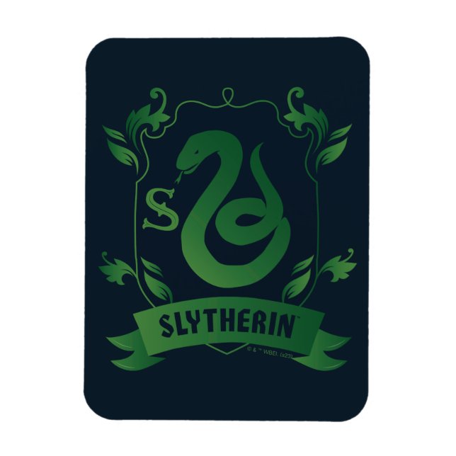 Ornate SLYTHERIN™ House-Vapensköld Magnet (Vertikal)