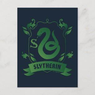 Ornate SLYTHERIN™ House-Vapensköld Vykort