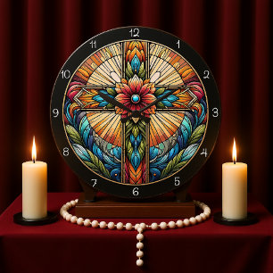 Ornate Stached Glass Kor Stor Klocka