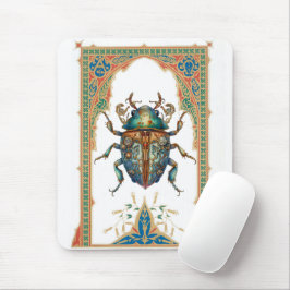 Ornate steampunk blue beatle musmatta