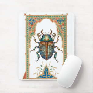 Ornate steampunk blue beatle musmatta