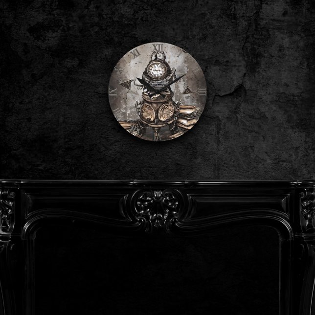 Ornate Steampunk Cauldron | Spellböcker och klocka (Skapare uppladdad)