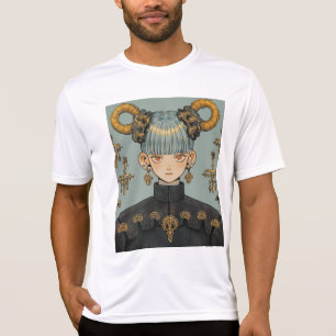 Ornate Steampunk Fantasy Anime Girl T Shirt