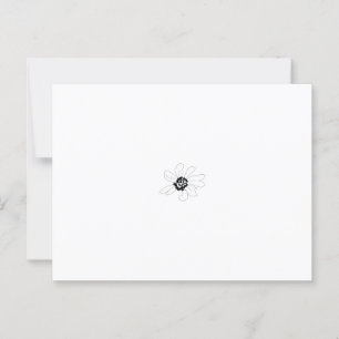 Ornate, stilized Blomdesign med detaljerad petal Vykort