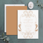 Ornate Terracotta Blommigt Line Art Monogram Bröll Inbjudningar<br><div class="desc">Vi presenterar vår vackra terracotta blommigt line art mongram bröllopsinbjudan! Inbjudan är ett jättebra tecken på art nouveau, med sitt ornerade gräns och monogram initialer. Perfekten för att ange tonen för din stora dag är att inbjuda dina gäster. Din bröllopsdag är en av de viktigaste dagarna i ditt liv, så...</div>