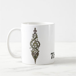 Ornate Treble Clef Kaffemugg