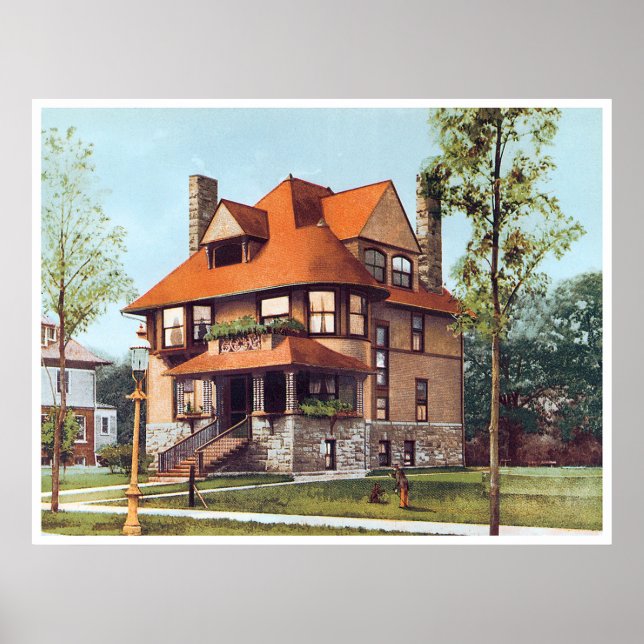 Ornate Victorian-Era House Poster (Framsidan)