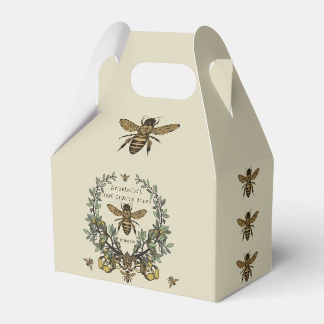Ornate Victorian Personalize Favor Box Presentaskar (Framsidan Sidan)