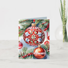 Ornate Vintage Ornament Photo & Recipe-jul Kort