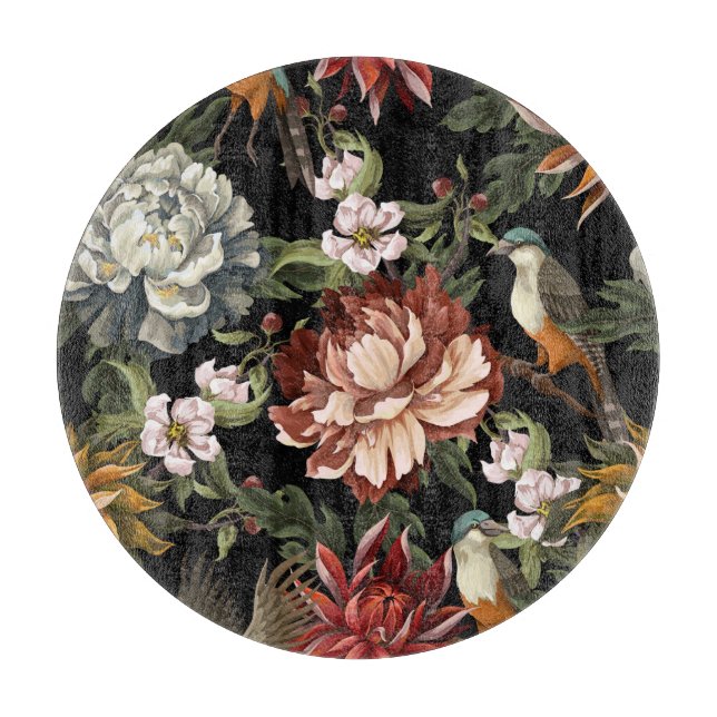 Ornate Vintage Peonies, Ro, Birds. (Framsidan)