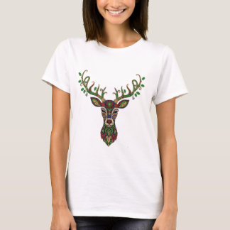 Ornate Zentangle julrener - Festive T Shirt