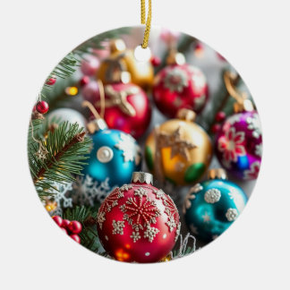 ORNATIONER JULGRANSPRYDNAD KERAMIK