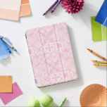 Ornatplattor i rosa iPad air skydd<br><div class="desc">Handmålade olika ornerade plattor med blommigt inslag</div>