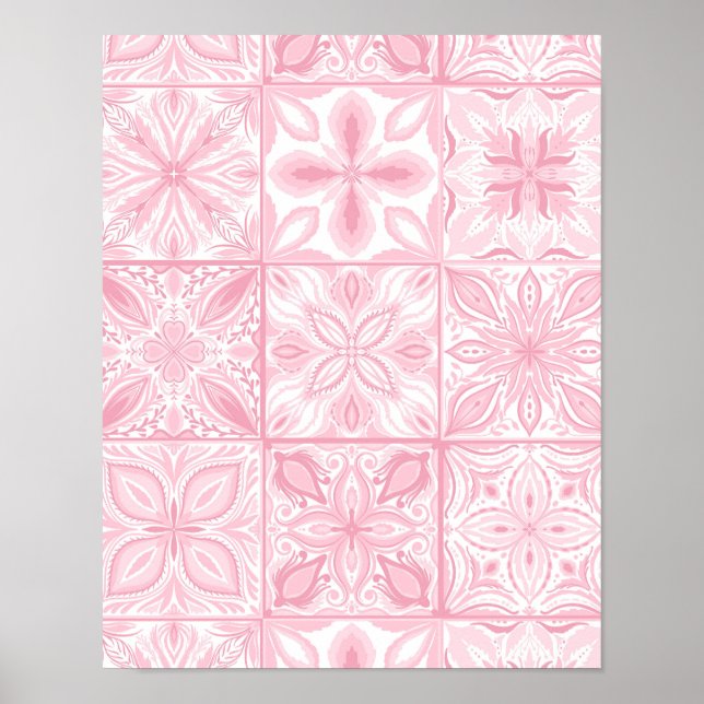 Ornatplattor i rosa poster (Framsidan)
