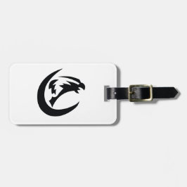 Örnbagagemärkren med läder fäster bagagebricka