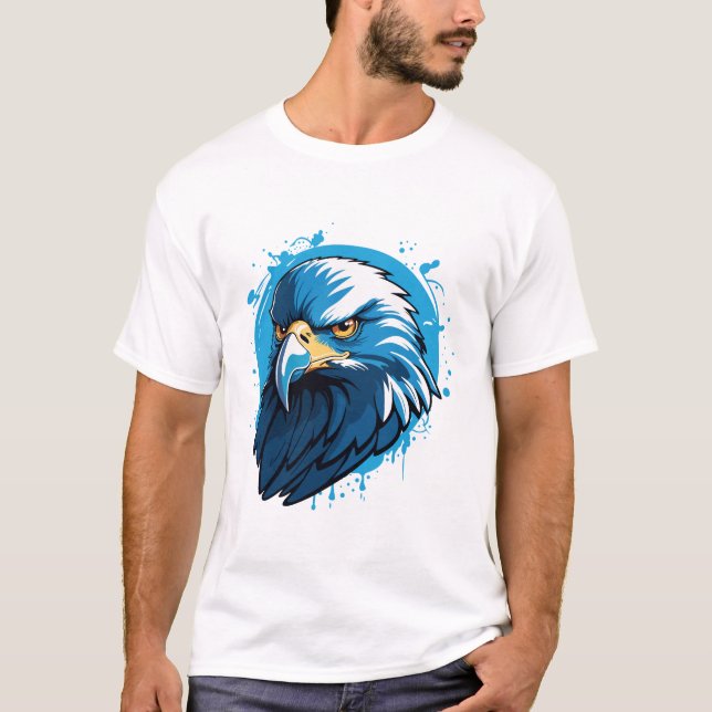 Örnblå T Shirt (Framsida)