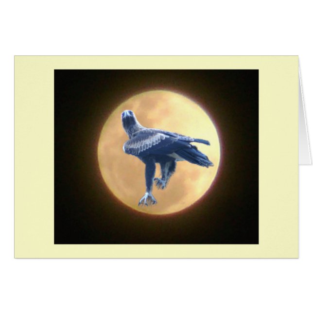 Örndjurliv Hälsningskort (Framsidan Horizontal)