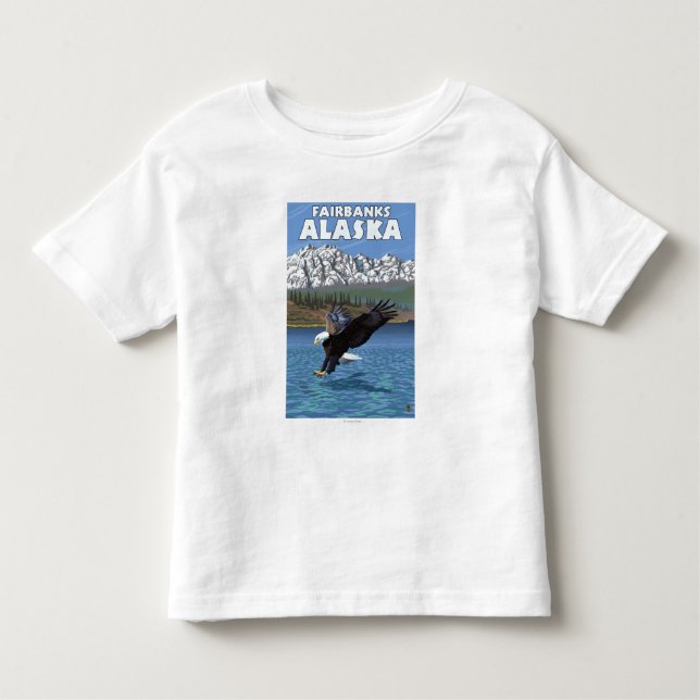 Örndykning - Fairbanks, Alaska T-shirt (Framsida)