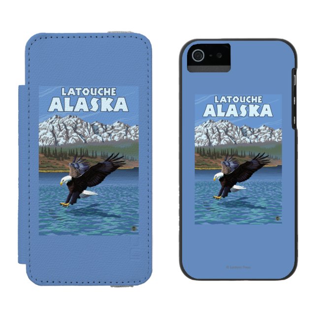 Örndykning - Latouche, Alaska Incipio iPhone Wallet Skal (Sida vid Sida)