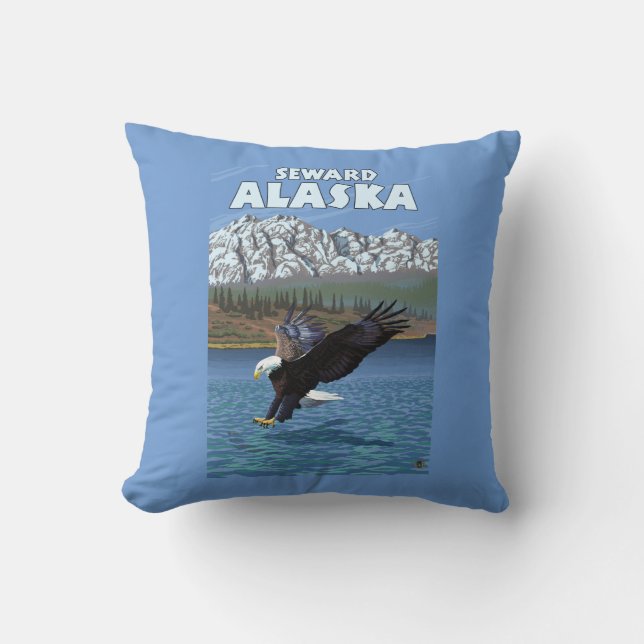 Örndykning - Seward, Alaska Kudde (Framsida)