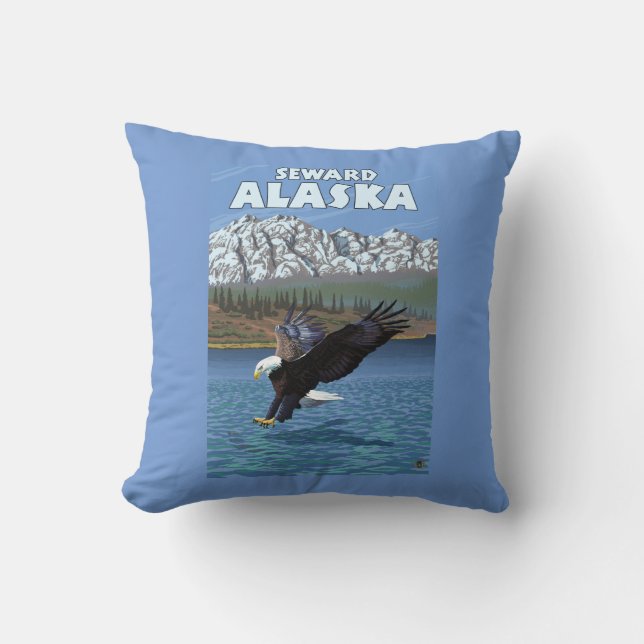 Örndykning - Seward, Alaska Kudde (Framsida)