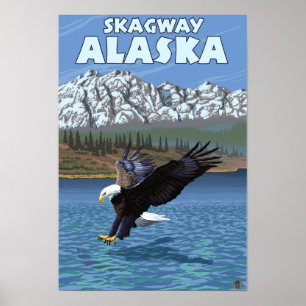 Örndykning - Skagway, Alaska Poster