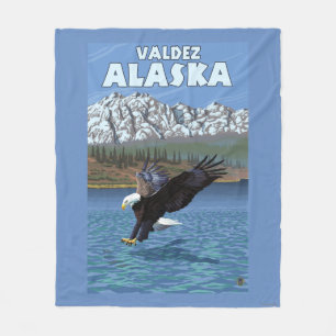 Örndykning - Valdez, Alaska Fleecefilt